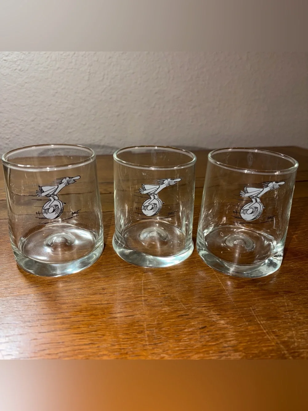 BC Johnny Hart Caveman drinking glasses Set of 3